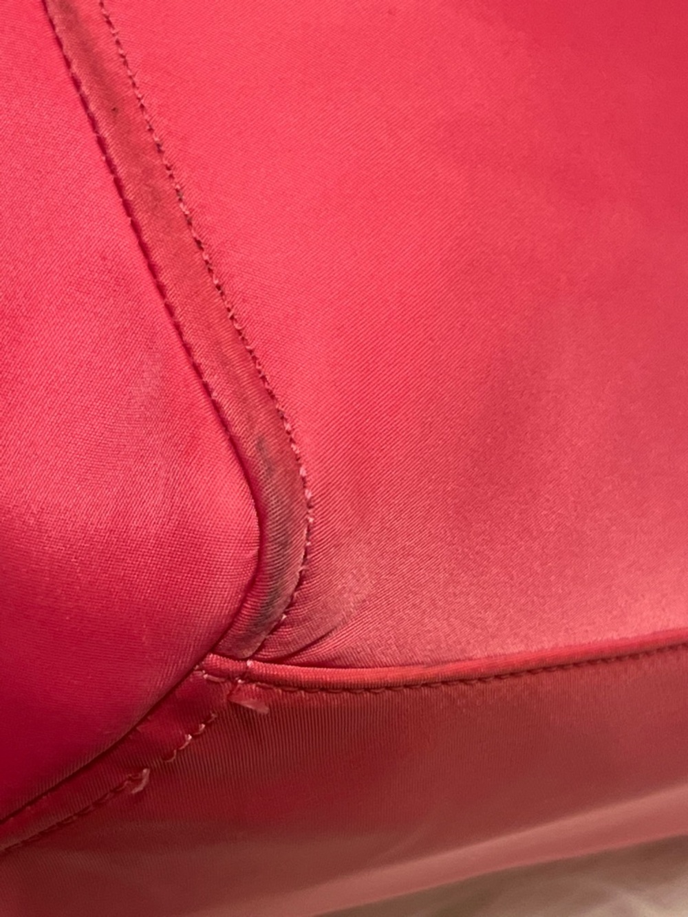 kate spade Hot Pink nylon with Black  leather Handles tote bag - Picture 16 of 16